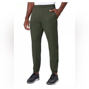 Mondetta men’s athletic tapered leg jogging hiking pants olive green sz XL